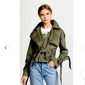 Anine Bing short trench coat